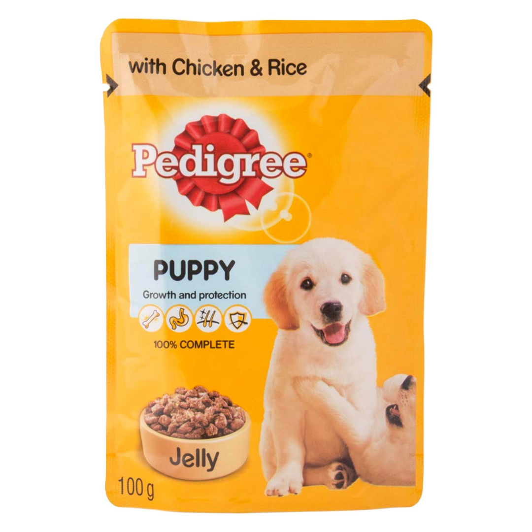 PEDIGREE PUPPY CHICKEN N RICE IN JELLY 100G